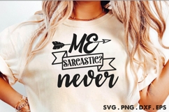 Me Sarcastic Never SVG Product Image 1
