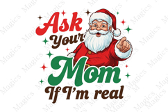 Retro Santa Christmas PNG Sublimation Product Image 1
