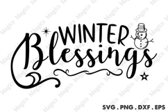 Winter Blessings Svg Product Image 2