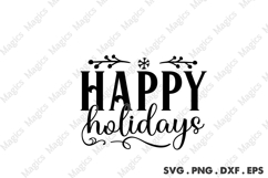 Happy Holiday Svg Product Image 2