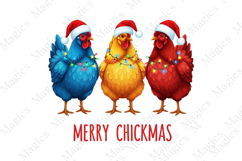Merry Chickmas Png,Chicken Christmas Png Product Image 1