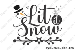 Lit It Snow Svg Product Image 2