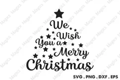We Wish You A Merry Christmas Svg | Christmas Svg Design Product Image 1