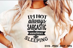 I&#039;m Not Always Sarcastic Sometimes I&#039;m Sleeping SVG Product Image 1