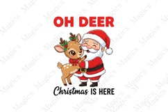 Oh Deer Christmas is Here PNG Product Image 1