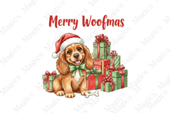 Vintage Christmas PNG Dog Product Image 1