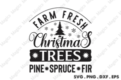 Farm Fresh Christmas Trees Pine Spruce Fir SVG Product Image 2