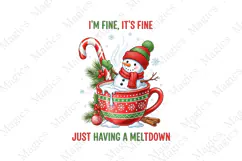 Funny Cute Snowman Png Christmas PNG Product Image 2