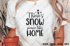 There S Snow Peace Like Home Svg | Christmas Svg Design Product Image 2