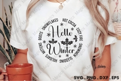 Hello Winter Hot Cocoa Cozy Fire Snowmen Sledding Holidays Product Image 2