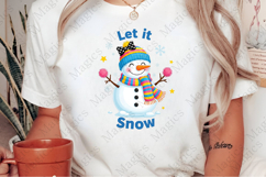 Let It Snow Png, Christmas Png, Snowman Product Image 2