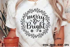 MERRY &amp; BRIGHT Svg Product Image 1