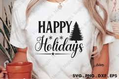 Happy Holidays Svg | Christmas Svg Design Product Image 2
