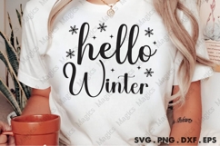 Hello Winter Svg | Christmas Svg Design Product Image 2