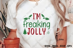 I M freaking JOLLY Svg | Christmas Svg Design Product Image 2