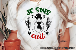 Je Suis Cuit SVG, Christmas Quote SVG Design Product Image 2