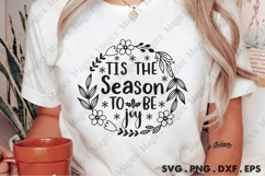 Tis The Season To Be Joy Svg | Christmas Svg Design Product Image 2