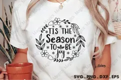 Tis The Season To Be Joy Svg | Christmas Svg Design Product Image 2