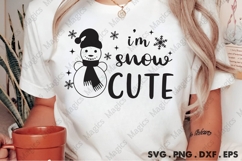 I M Snow Cute Svg | Christmas Svg Design Product Image 2