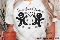 Twins First Christmas Svg | Christmas Svg Design Product Image 2