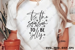 Tis The Season To Be Jolly Svg | Christmas Svg Design Product Image 2