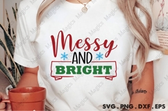 Messy And Bright Svg | Christmas Svg Design Product Image 2