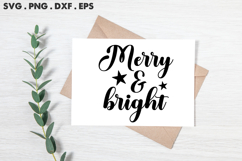 Merry &amp; Bright svg Product Image 2