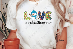 Love Christmas Snowman Png Product Image 2