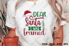 Dear Santa I Was Framed Svg | Christmas Svg Design Product Image 2