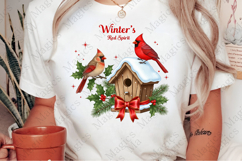 Cardinal Christmas Png Sublimation Product Image 2