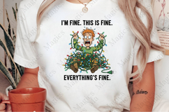 Christmas Anxiety I'm Fine Light Png Product Image 2