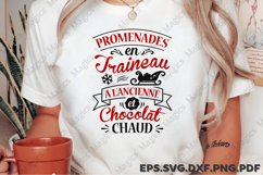 Promenades En Traineau A L&#039;ancienne Et Chocolat Chaud SVG Product Image 2