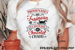 Promenades En Traineau A L'ancienne Et Chocolat Chaud SVG Product Image 2