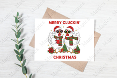Merry Cluckin Christmas Chicken PNG Product Image 3