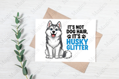 Its Husky Glitter Dog Png Product Image 3