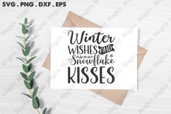 Winter Wishes And Snowflake Kisses Svg Product Image 3