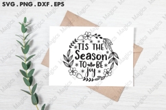 Tis The Season To Be Joy Svg | Christmas Svg Design Product Image 3