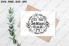 Tis The Season To Be Joy Svg | Christmas Svg Design Product Image 3