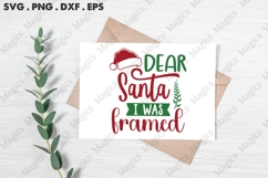 Dear Santa I Was Framed Svg | Christmas Svg Design Product Image 3