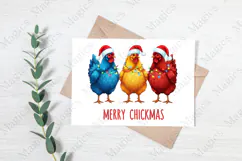 Merry Chickmas Png,Chicken Christmas Png Product Image 3