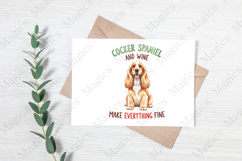 Cocker Spaniel And Wine Dog Png Product Image 3