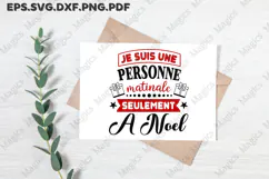 Je Suis Une Personne Matinale Seulement A Noel SVG Product Image 3