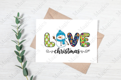 Love Christmas Snowman Png Product Image 3