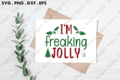 I M freaking JOLLY Svg | Christmas Svg Design Product Image 3