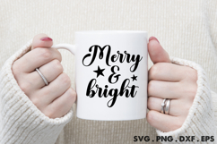Merry &amp; Bright svg Product Image 3