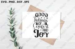Good Tidings Of Comfort And Joy Svg | Christmas Svg Design Product Image 3