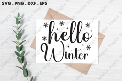 Hello Winter Svg | Christmas Svg Design Product Image 3