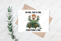 Christmas Anxiety I'm Fine Light Png Product Image 3