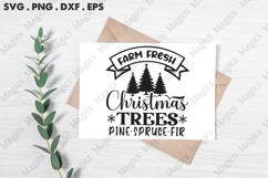 Farm Fresh Christmas Trees Pine Spruce Fir Svg | Christmas Product Image 3