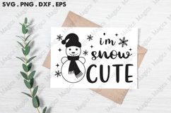 I M Snow Cute Svg | Christmas Svg Design Product Image 3